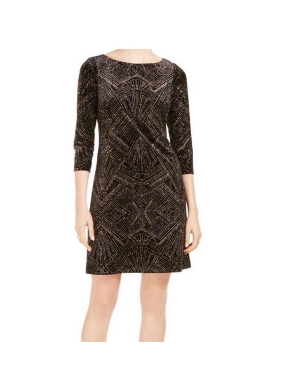 Glitter Shift Dress